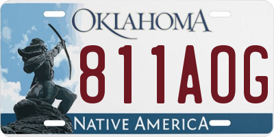 OK license plate 811AOG