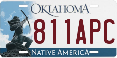 OK license plate 811APC