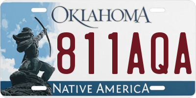OK license plate 811AQA
