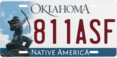 OK license plate 811ASF