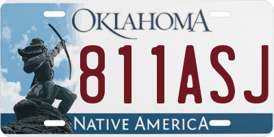 OK license plate 811ASJ