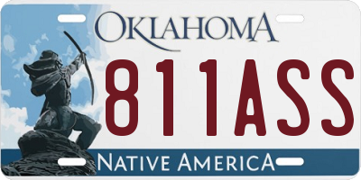 OK license plate 811ASS