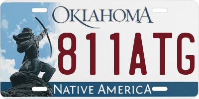 OK license plate 811ATG