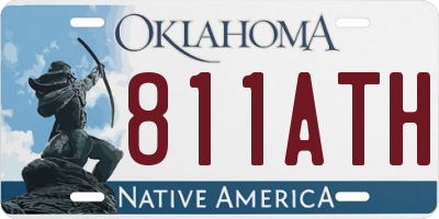 OK license plate 811ATH