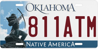 OK license plate 811ATM