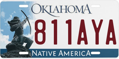 OK license plate 811AYA
