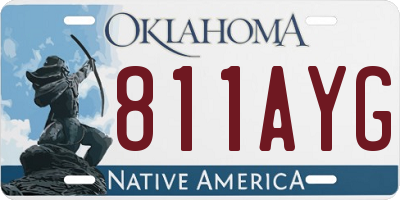 OK license plate 811AYG