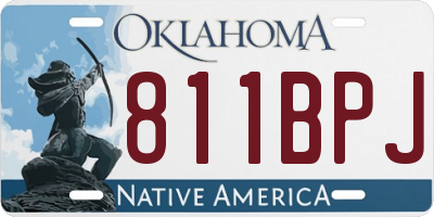 OK license plate 811BPJ
