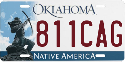 OK license plate 811CAG