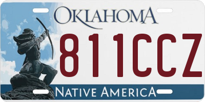 OK license plate 811CCZ