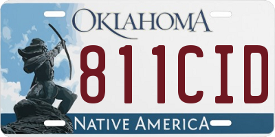 OK license plate 811CID