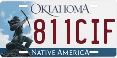 OK license plate 811CIF