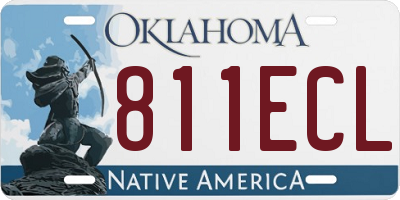 OK license plate 811ECL