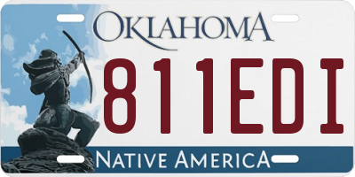 OK license plate 811EDI