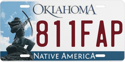 OK license plate 811FAP