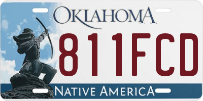 OK license plate 811FCD