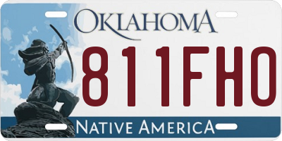 OK license plate 811FHO