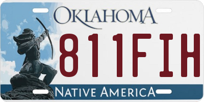 OK license plate 811FIH
