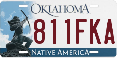 OK license plate 811FKA