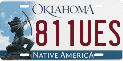 OK license plate 811UES