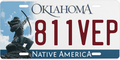 OK license plate 811VEP