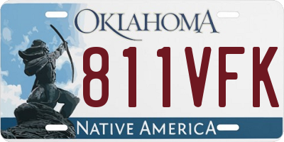 OK license plate 811VFK