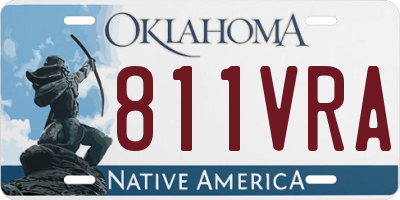 OK license plate 811VRA