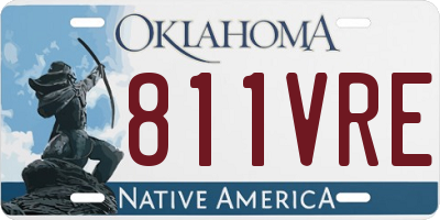 OK license plate 811VRE