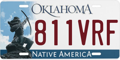 OK license plate 811VRF