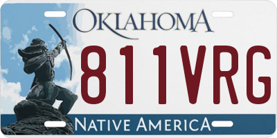 OK license plate 811VRG