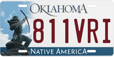OK license plate 811VRI