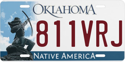 OK license plate 811VRJ
