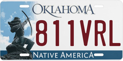 OK license plate 811VRL