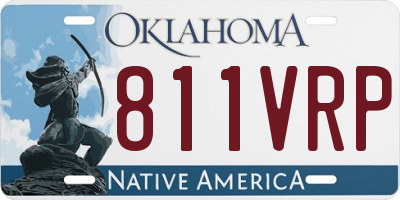 OK license plate 811VRP
