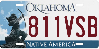 OK license plate 811VSB