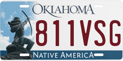 OK license plate 811VSG