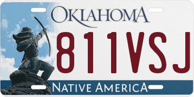 OK license plate 811VSJ