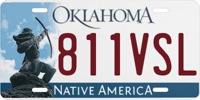 OK license plate 811VSL