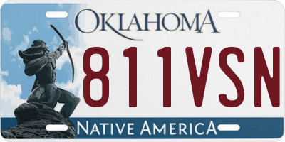 OK license plate 811VSN