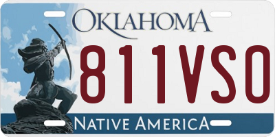 OK license plate 811VSO
