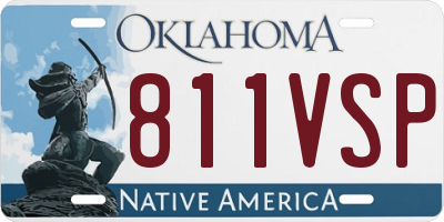 OK license plate 811VSP