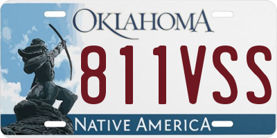 OK license plate 811VSS