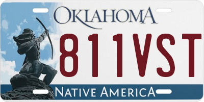 OK license plate 811VST