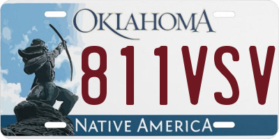 OK license plate 811VSV