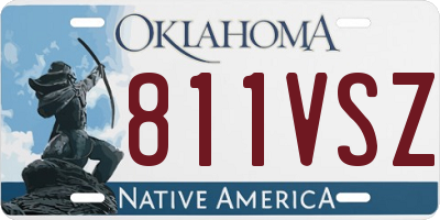 OK license plate 811VSZ