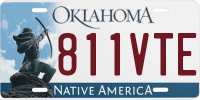 OK license plate 811VTE