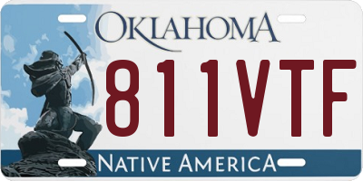 OK license plate 811VTF