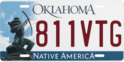OK license plate 811VTG