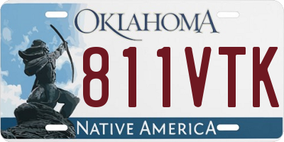 OK license plate 811VTK