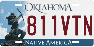 OK license plate 811VTN